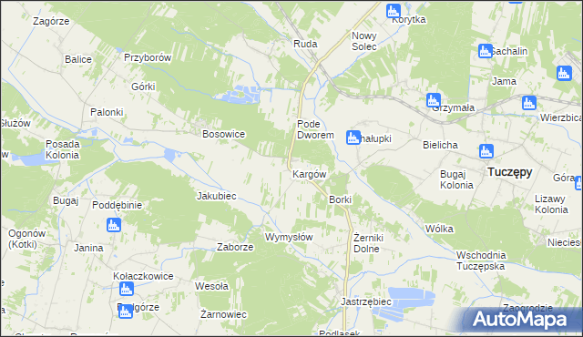 mapa Kargów, Kargów na mapie Targeo