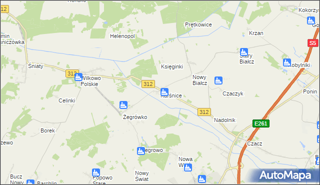 mapa Karśnice, Karśnice na mapie Targeo