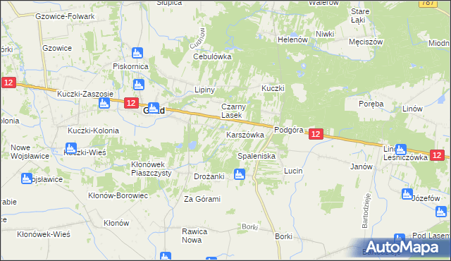 mapa Karszówka, Karszówka na mapie Targeo