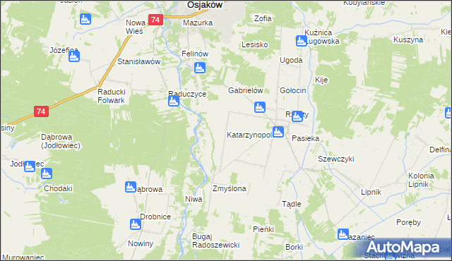 mapa Katarzynopole, Katarzynopole na mapie Targeo