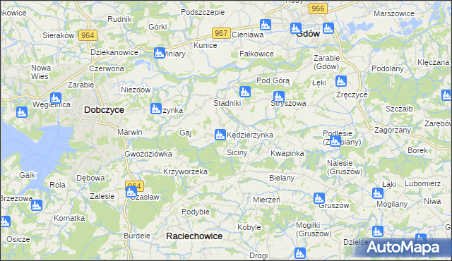 mapa Kędzierzynka, Kędzierzynka na mapie Targeo