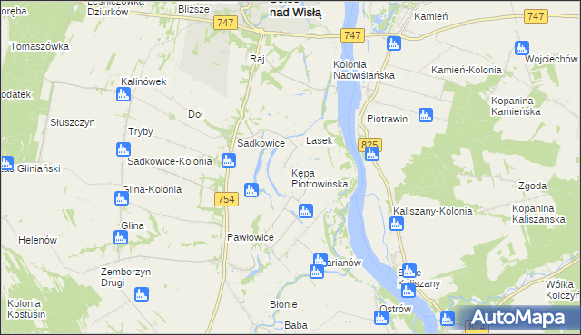 mapa Kępa Piotrowińska, Kępa Piotrowińska na mapie Targeo