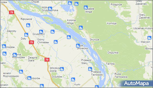 mapa Kępa Skórecka, Kępa Skórecka na mapie Targeo