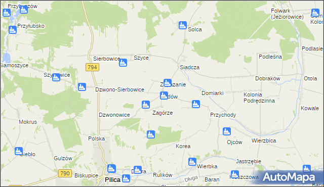 mapa Kidów, Kidów na mapie Targeo