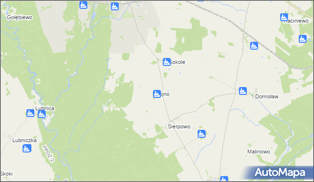 mapa Kijno, Kijno na mapie Targeo