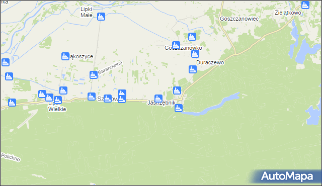 mapa Kijów gmina Drezdenko, Kijów gmina Drezdenko na mapie Targeo