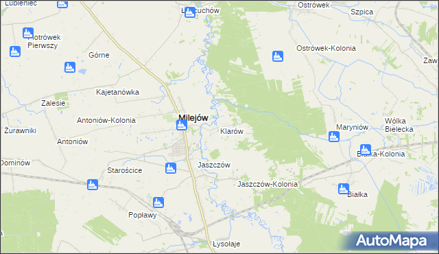 mapa Klarów, Klarów na mapie Targeo