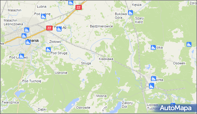 mapa Klaskawa, Klaskawa na mapie Targeo