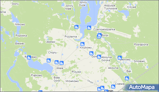 mapa Kliczkowy, Kliczkowy na mapie Targeo