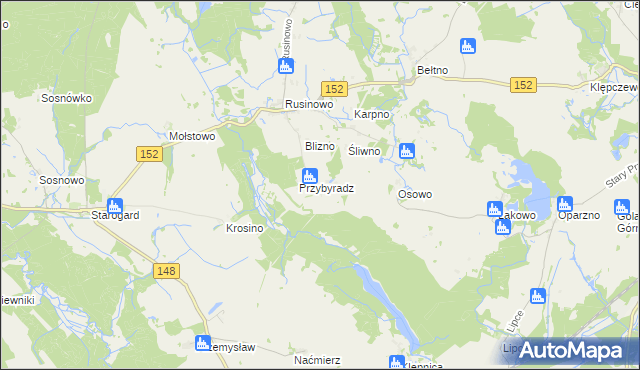 mapa Kłośniki, Kłośniki na mapie Targeo