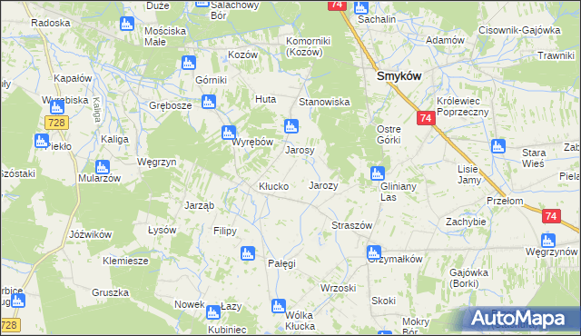 mapa Kłucko-Kolonia, Kłucko-Kolonia na mapie Targeo