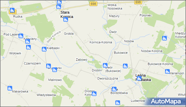 mapa Klukowszczyzna, Klukowszczyzna na mapie Targeo