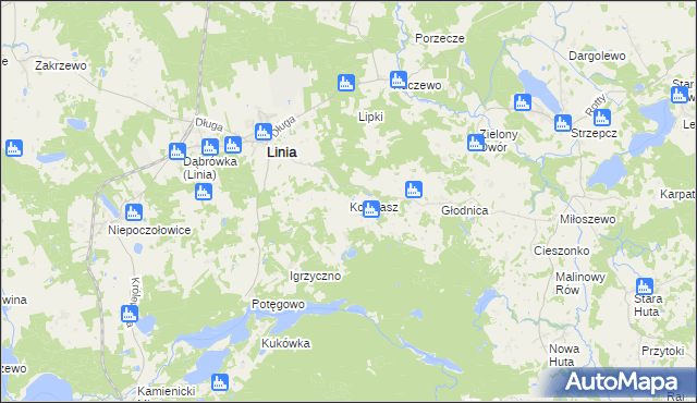 mapa Kobylasz, Kobylasz na mapie Targeo