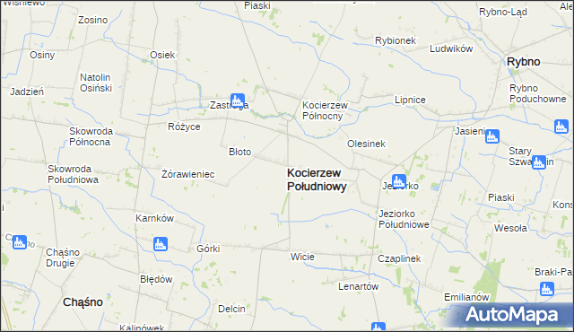 mapa Kocierzew Południowy, Kocierzew Południowy na mapie Targeo