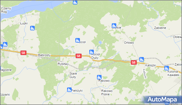 mapa Kocioł Duży, Kocioł Duży na mapie Targeo