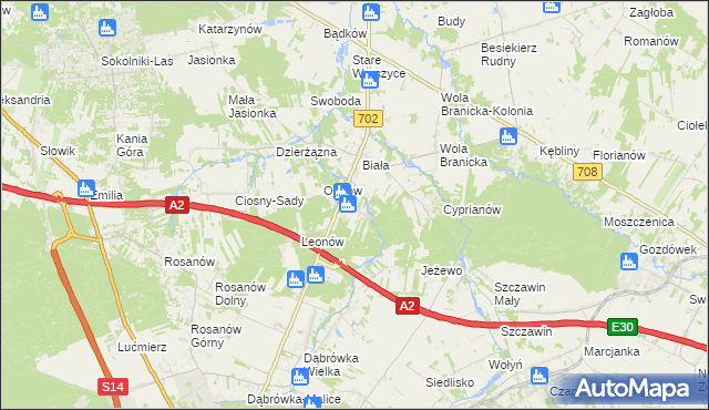 mapa Kolonia Głowa, Kolonia Głowa na mapie Targeo