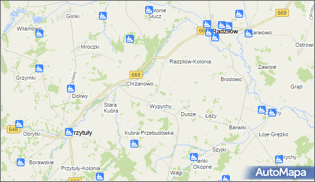 mapa Konopki gmina Radziłów, Konopki gmina Radziłów na mapie Targeo