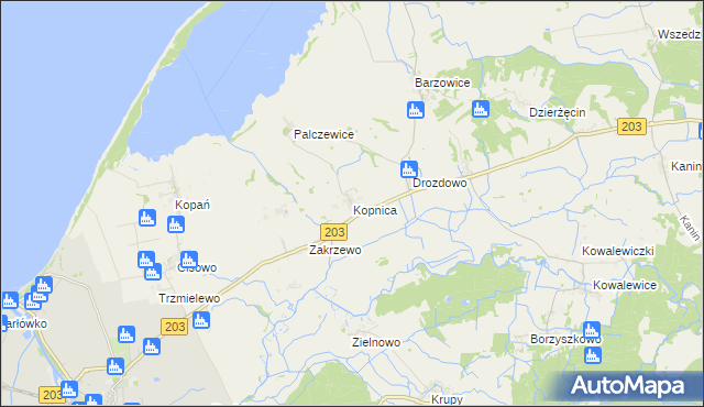 mapa Kopnica, Kopnica na mapie Targeo