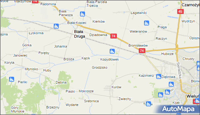 mapa Kopydłówek, Kopydłówek na mapie Targeo