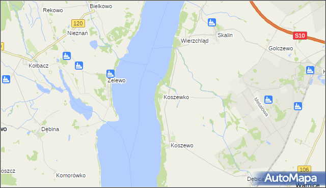 mapa Koszewko, Koszewko na mapie Targeo
