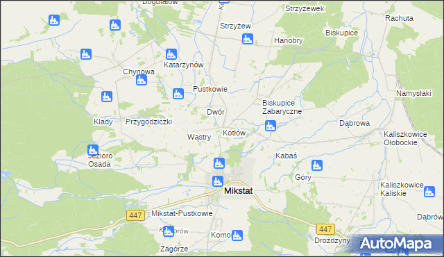 mapa Kotłów, Kotłów na mapie Targeo