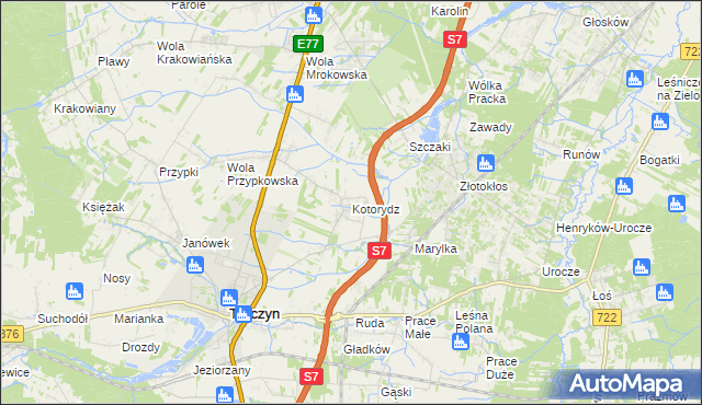 mapa Kotorydz, Kotorydz na mapie Targeo