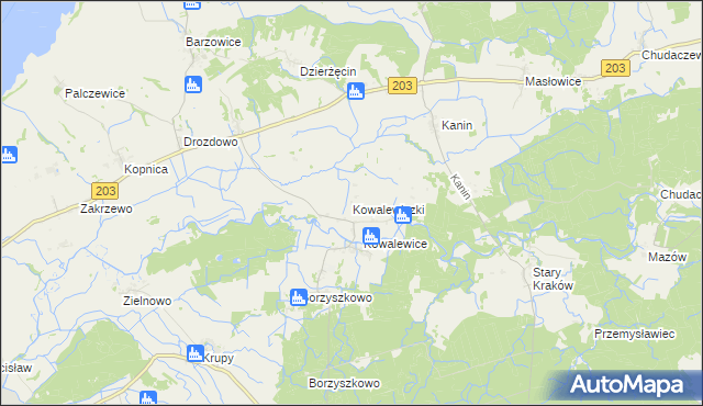 mapa Kowalewiczki, Kowalewiczki na mapie Targeo
