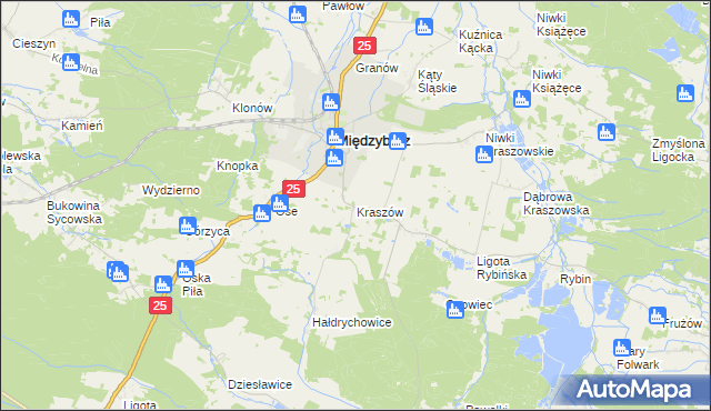 mapa Kraszów, Kraszów na mapie Targeo