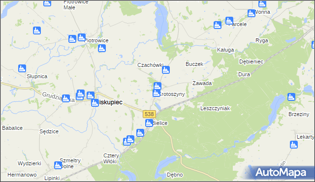 mapa Krotoszyny, Krotoszyny na mapie Targeo