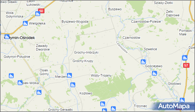 mapa Krzemień gmina Karniewo, Krzemień gmina Karniewo na mapie Targeo