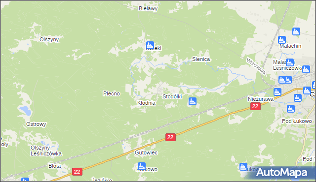 mapa Krzyż gmina Czersk, Krzyż gmina Czersk na mapie Targeo