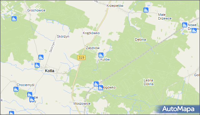 mapa Kulów, Kulów na mapie Targeo