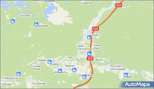 mapa Łążek Garncarski, Łążek Garncarski na mapie Targeo