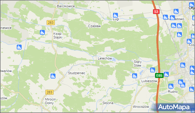 mapa Lelechów, Lelechów na mapie Targeo