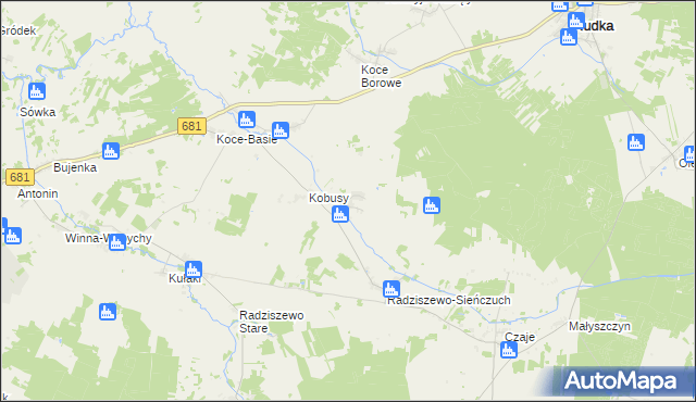 mapa Łempice gmina Ciechanowiec, Łempice gmina Ciechanowiec na mapie Targeo