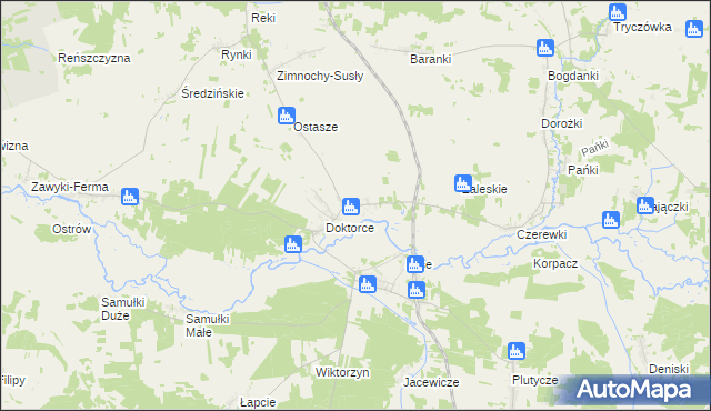 mapa Lesznia, Lesznia na mapie Targeo