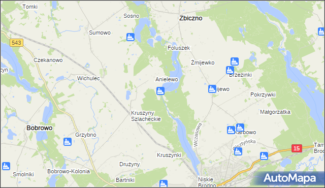 mapa Lisa Młyn, Lisa Młyn na mapie Targeo