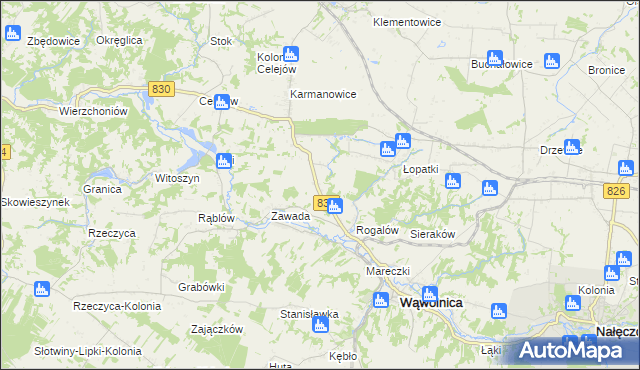 mapa Łopatki-Kolonia, Łopatki-Kolonia na mapie Targeo