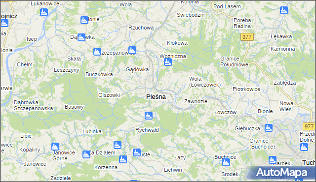 mapa Łowczówek, Łowczówek na mapie Targeo