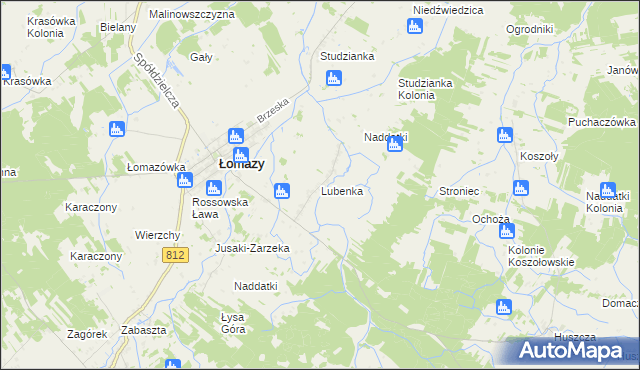 mapa Lubenka, Lubenka na mapie Targeo