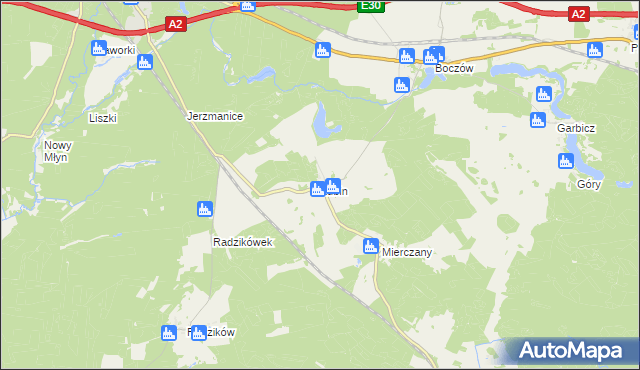 mapa Lubin gmina Torzym, Lubin gmina Torzym na mapie Targeo