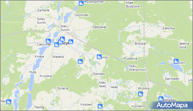 mapa Lubińsk, Lubińsk na mapie Targeo