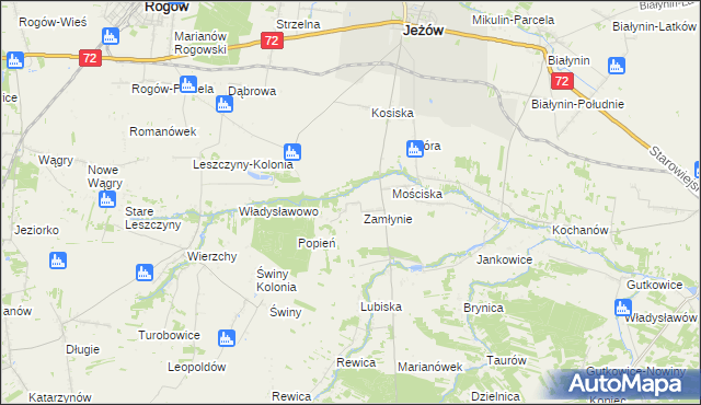 mapa Lubiska-Kolonia, Lubiska-Kolonia na mapie Targeo