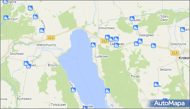 mapa Lubkowo gmina Krokowa, Lubkowo gmina Krokowa na mapie Targeo