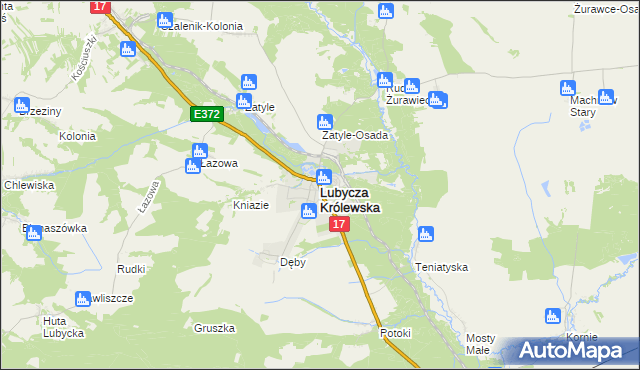 mapa Lubycza Królewska, Lubycza Królewska na mapie Targeo