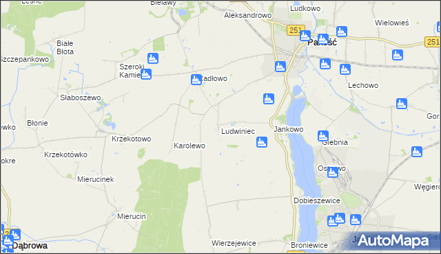 mapa Ludwiniec, Ludwiniec na mapie Targeo