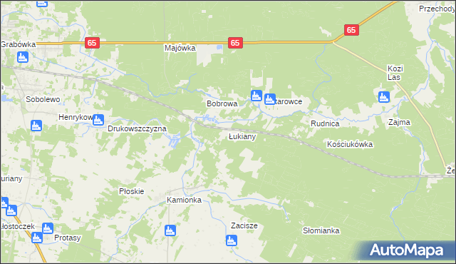 mapa Łukiany, Łukiany na mapie Targeo