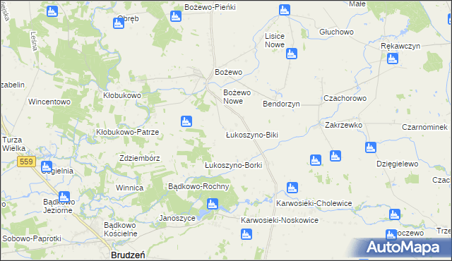 mapa Łukoszyno-Biki, Łukoszyno-Biki na mapie Targeo