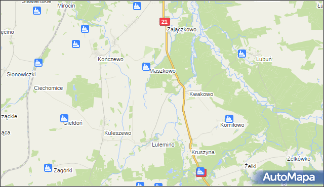 mapa Luleminko, Luleminko na mapie Targeo