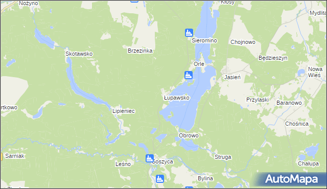 mapa Łupawsko, Łupawsko na mapie Targeo